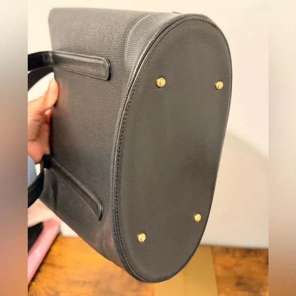 MCM Black Saffiano Leather Bucket Bag with Mini Pouch - Picture 6 of 10